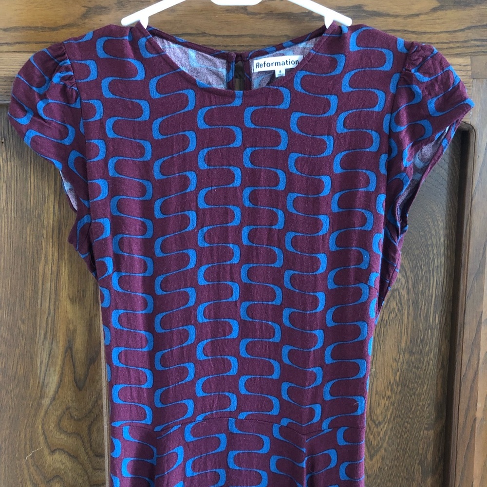 NWOT Reformation Gavin Dress in ‘Marooned’ Size 8 - Picture 9 of 10